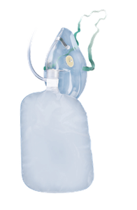 Oxygen Masks, high concentration, elongated (under the chin) - Product Image
